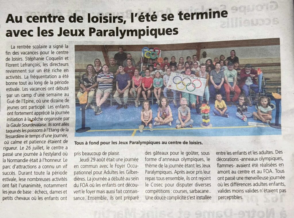 Ensemble pour les Jeux Paralympiques 2024 !